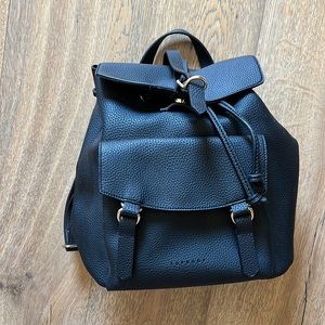 Faux Leather Topshop Backpack black